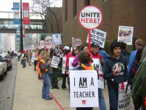teachers leaving the classroom